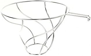 Pour Over Stainless Steel Coffee Cone Shaped Basket Filter Dripper and Cradle Stand used with Popular V60 Filters like Melitta, Cuisinart, Hario, Chemex – Maximum Flavor Extraction by Bolio (Vortex 1)