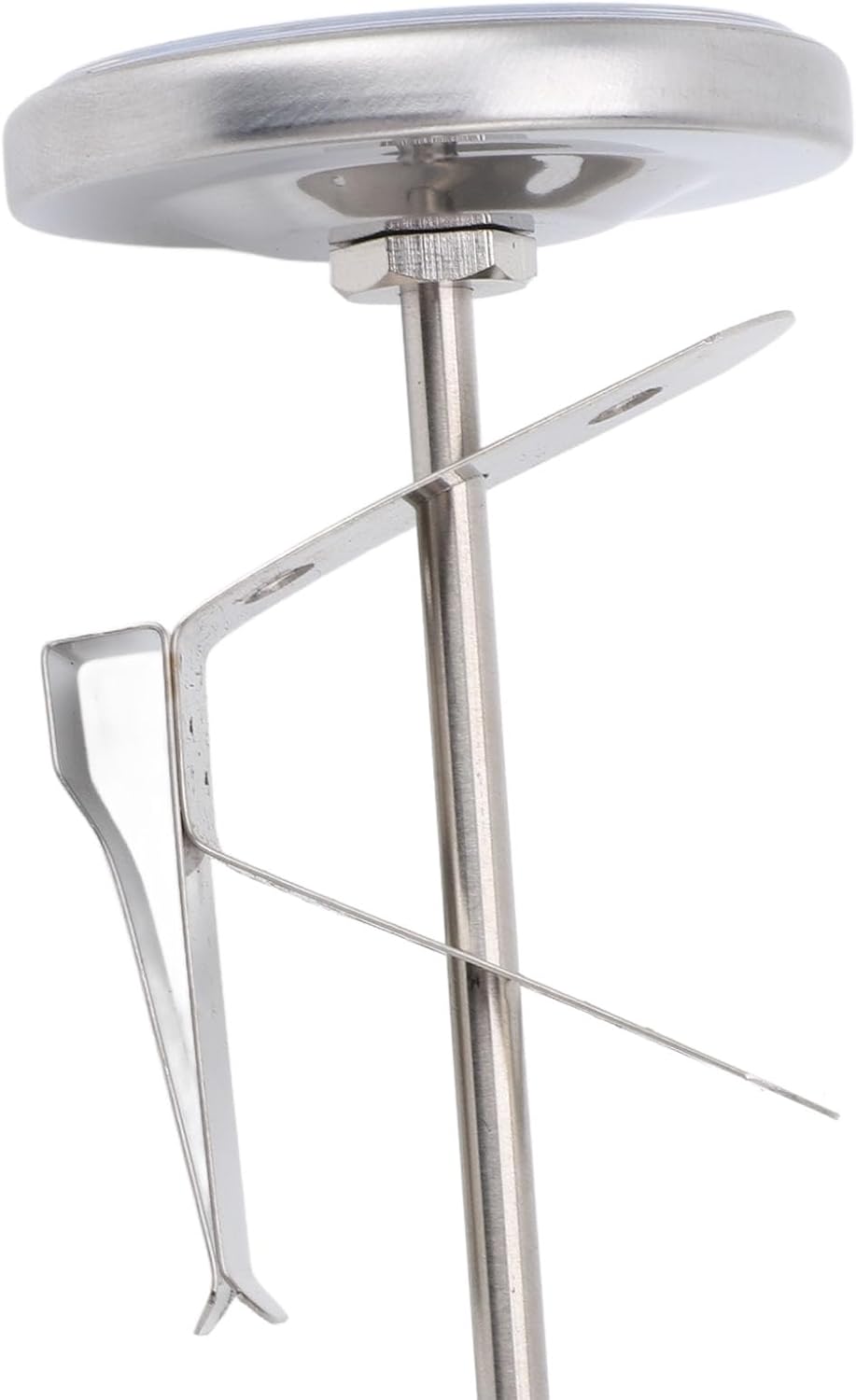 7.7 Inch Milk Thermometer for Steaming Milk, Water Milk Coffee Liquid Thermometer, Professional High Accuracy Stainless Steel Dial Thermometer for Coffee Drinks Chocolate Milk