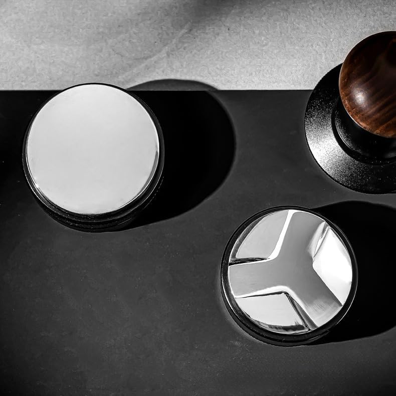 BLACKROOT 53mm Precision Coffee Distributor and Tamper,Dual Head Leveler Tool with Adjustable Depth for Consistent Espresso Puck Prep, Fits 53-54mm Portafilters