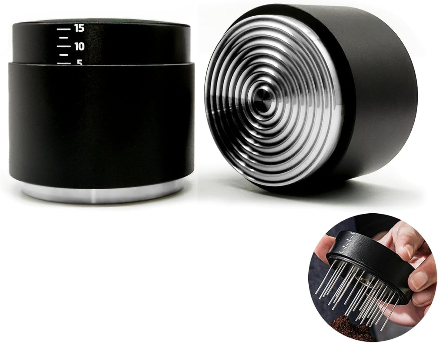 51MM Espresso Tools - Professional WDT Tool, Coffee Distributor & Tamper with 3-in-1 Design, 304 Stainless Steel Barista Essentials for Home Coffee Brewing, Beginner-Friendly Accessories