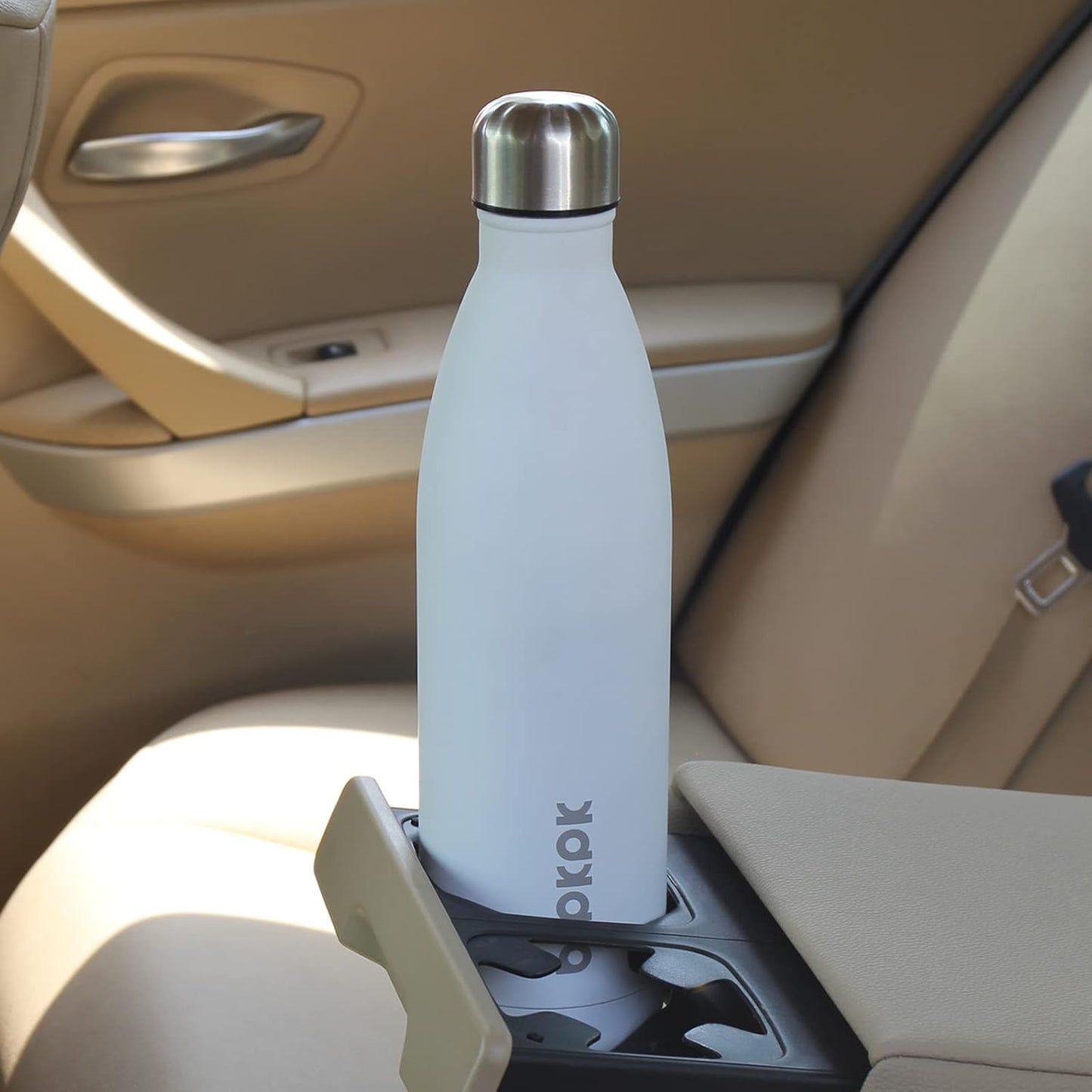 BJPKPK Stainless Steel Water Bottles 25oz Insulated Water Bottle Keep Cold And Hot, Brick Red