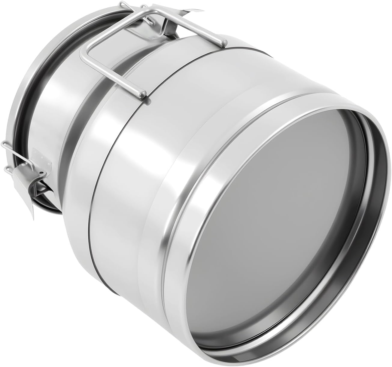 1 mm Thickened Stainless Steel Milk Can Large Liquid Container Storage,Stainless Steel Milk Bucket With Sealing Lid and Carry Handle,for Wine, Oil Storage Transport (20L/5.25 Gal)