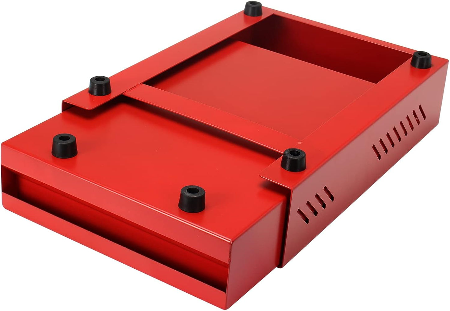 Espresso Coffee Knock Box Drawer, Stainless Steel High Bearing Capacity For Home and Commercial Use,Middle Size 13.77 x 9.84 x 3.54 inch (Red)