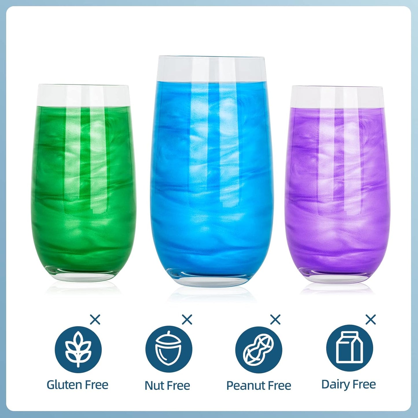 Edible Glitter - 10g Luster Dust Edible Food Grade Coloring Glitter for Cake Decorating, Baking, Drinks - Shimmer Dust Powder, Metallic Color Dusting Powder for Icing,Fondant,Candy, Cookie (Rose Gold)