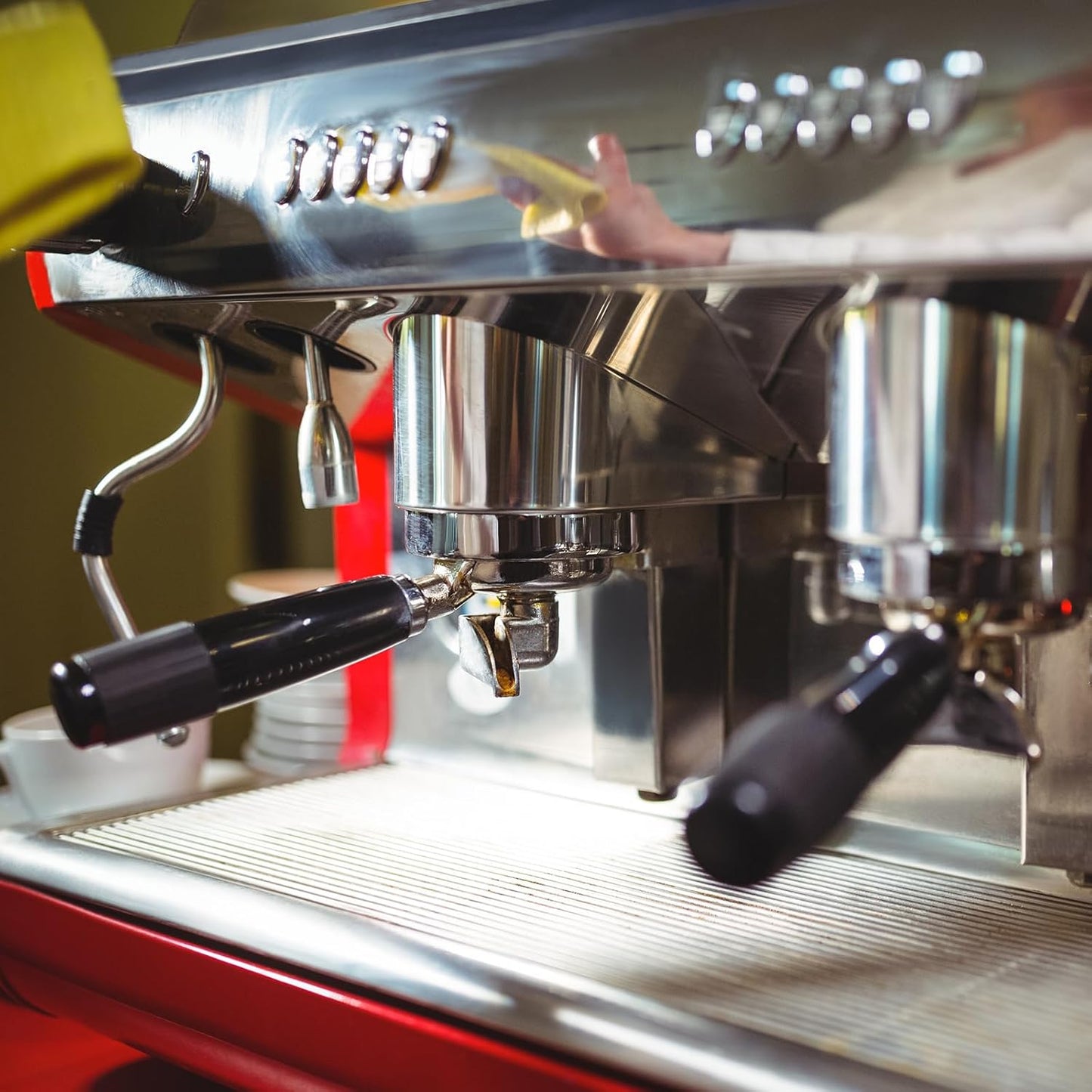 Espresso Machine Cleaning Brush Kit 2 Pieces Coffee Cleaning Brush with Spoon for Coffee Grinder