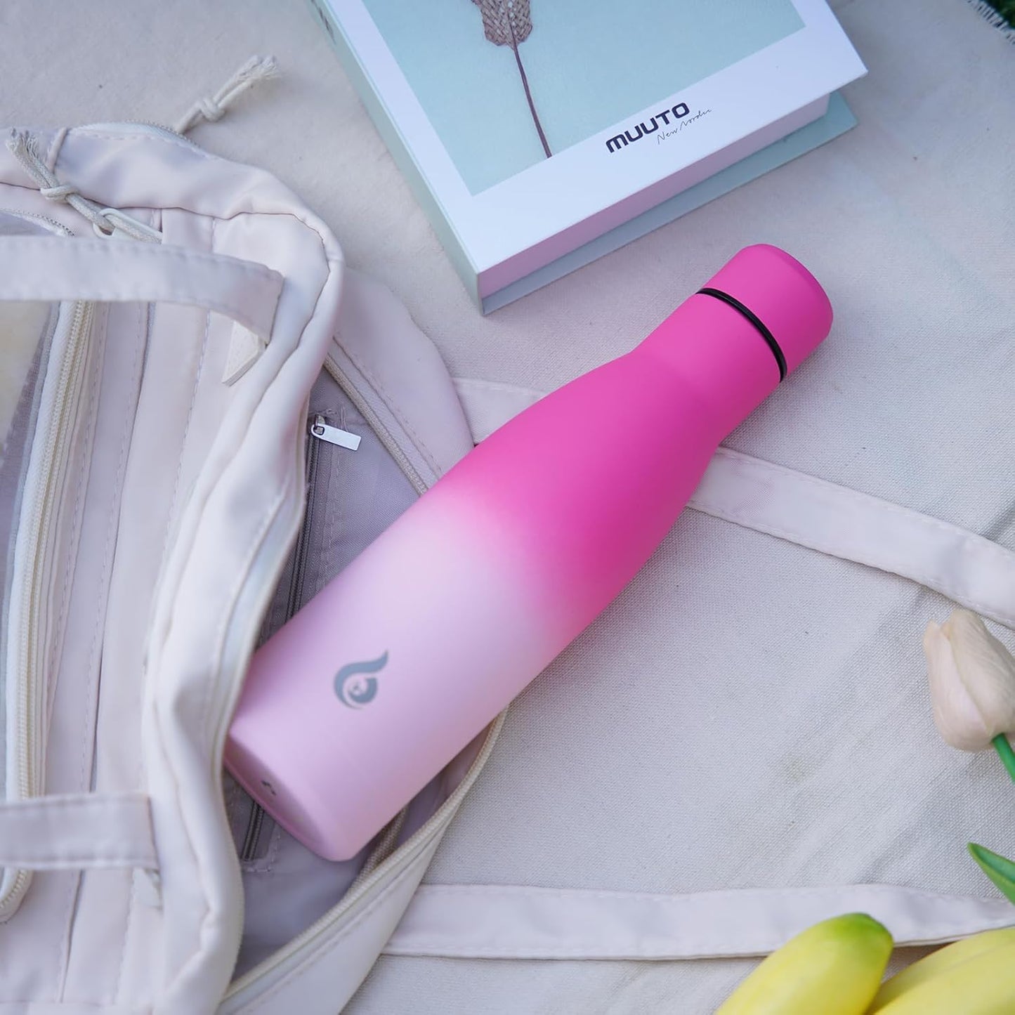 BJPKPK Insulated Water Bottle 12oz Small Stainless Steel Water Bottles Reusable Metal Thermos Keep Cold and Hot,Cherry