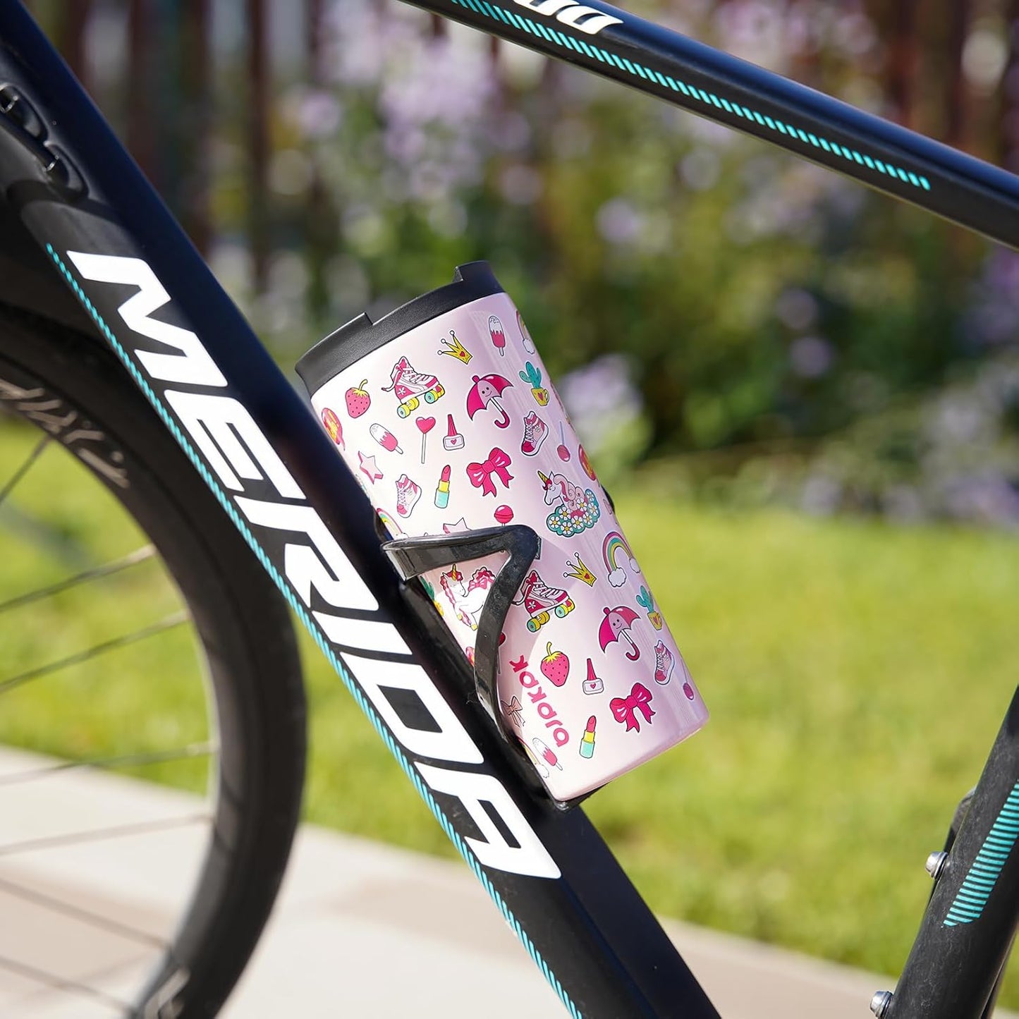 BJPKPK 22oz Tumbler With lid And Straw Stainless Steel Travel Coffee Mug Insulated Tumblers Cups,Hawaii Fruits Purple