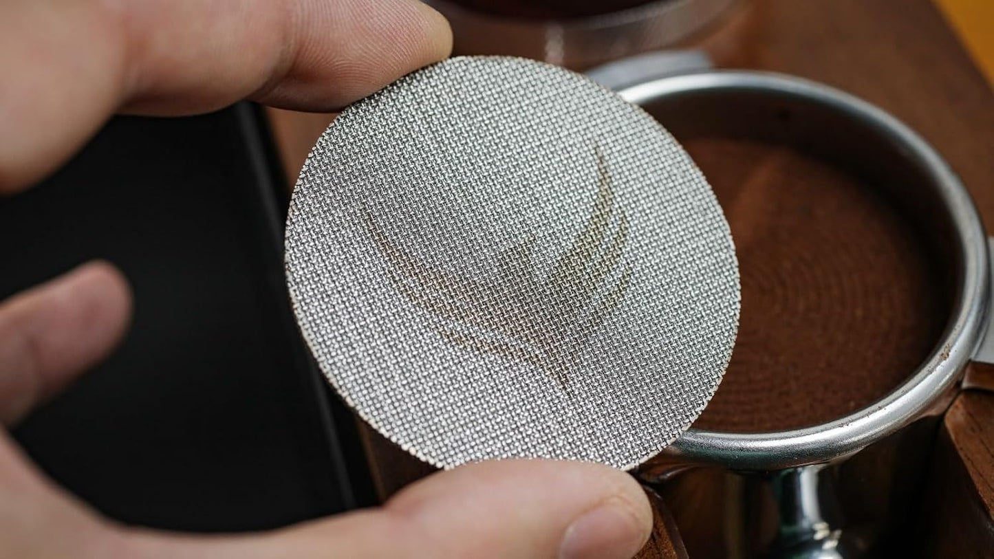 58mm Espresso Tool Set for Breville Dual Boiler, Oracle Jet, and Oracle Touch: Maple Bottomless Portafilter, Calibrated Tamper, Dosing Funnel with Puck Screen, and Adjustable Distributor