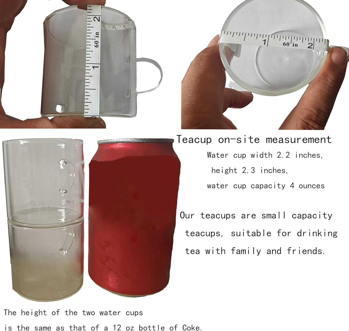 Glass Teapot with Infuser Clear Glass Tea Kettle with 6 Teacups, 900 ml Tea Pot Set for Stove Top, Loose Tea, Tea Maker Gift