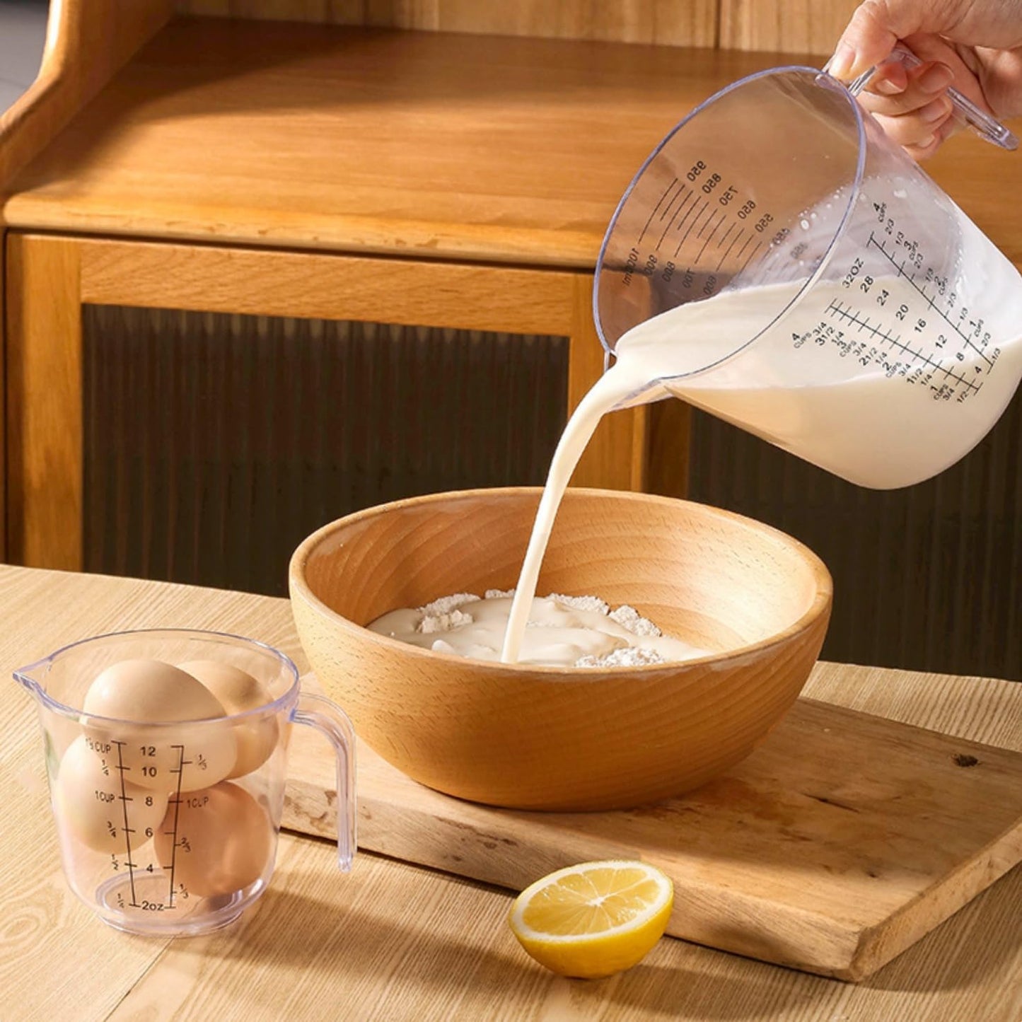 7x Stainless Steel Measuring Cups with 6x Measure Spoons Set,4x Plastic Measurings Cups for Liquids,Kitchen Gadgets for Cooking & Baking Utensils(17Pcs)