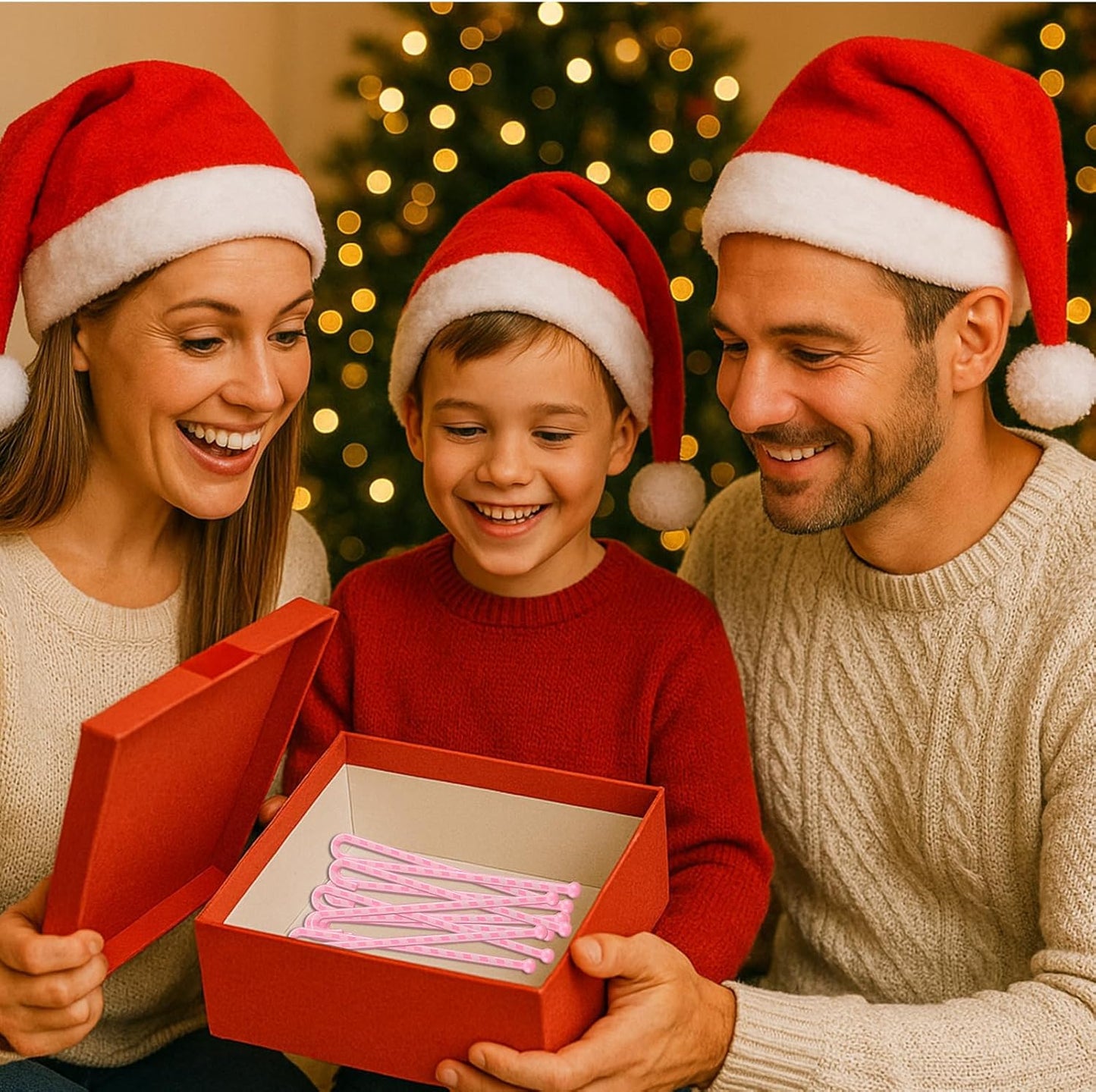 30 Pcs Christmas Coffee Stirrers Candy Cane Swizzle Sticks Coffee Bar Decoration Hot Cocoa Plastic Cocktails Drink Stirrers Reusable Beverage Stir Gifts for Xmas Party Supply (Pink, White)