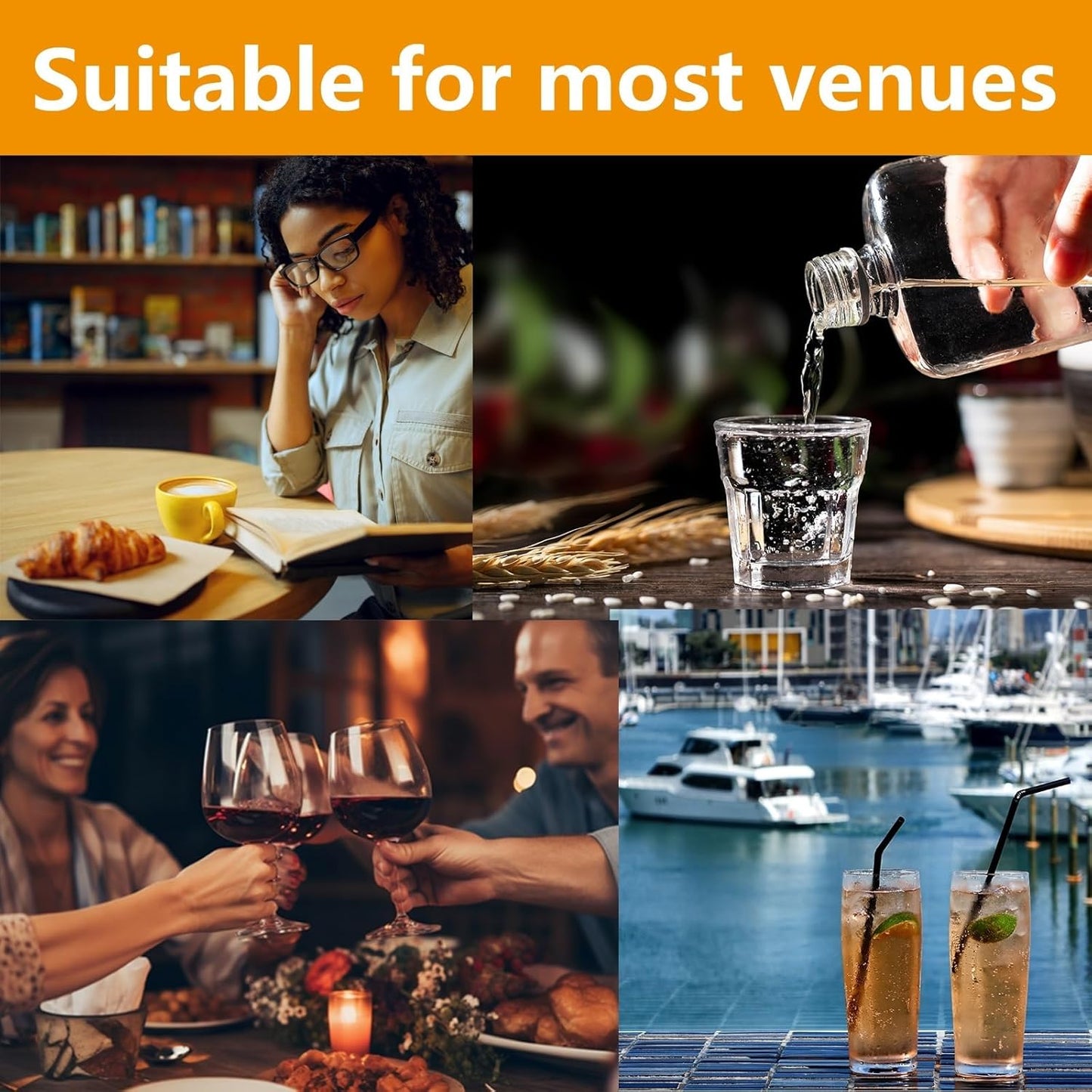 100 pcs Cork Coasters for Drinks, Bulk Blank Coasters DIY Crafts, Non-Slip, Heat-Resistant, Absorbent and Reusable Coffee Coaster for Home Tabletop Decoration