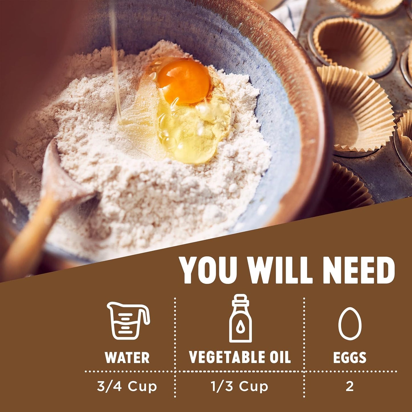 Krusteaz Muffin Mix, Double Chocolate Muffin Mix, Made with Real Chocolate Chips & No Artificial Flavors, Colors or Preservatives, 20 Ounce Box (Pack of 3)