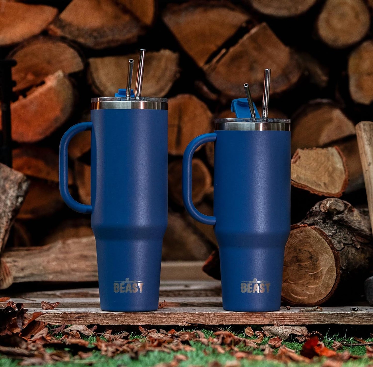 Beast 42 oz Tumbler Stainless Steel Vacuum Insulated Coffee Ice Cup Double Wall Travel Flask (Royal Blue)