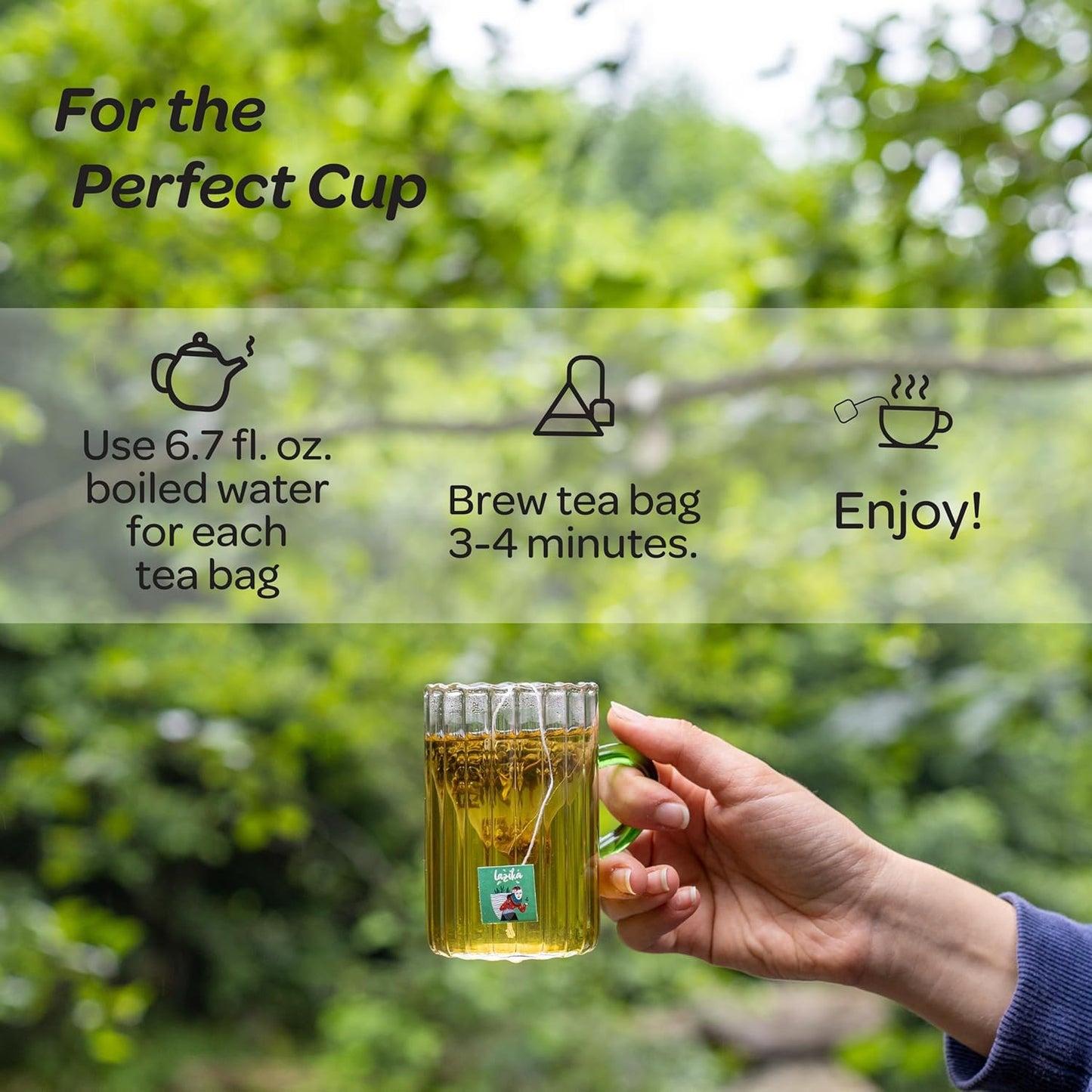 Lazika Green Tea Variety Pack with Lovely Presentation Box, 54 Counts, Green Tea Assortment Gift Set, Premium Collection with Pyramid Infuser Bag, Early Harvest, Handcrafted