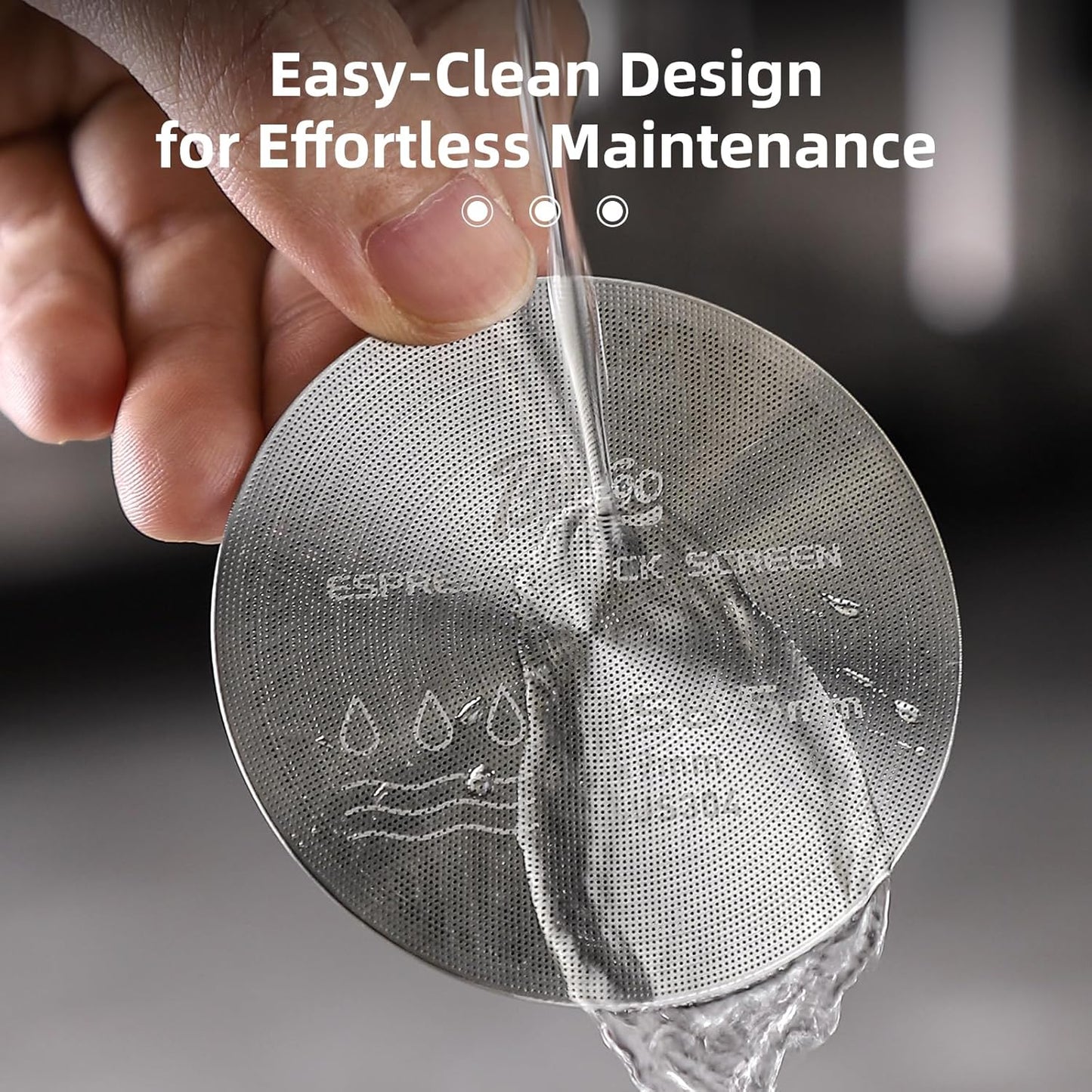 58.5 mm Puck Screen - Metal Espresso Puck Screen Reusable Coffee Filter for Espresso Portafilter Filter Basket 58.5mm Thickness (2pack, 58.5mm)