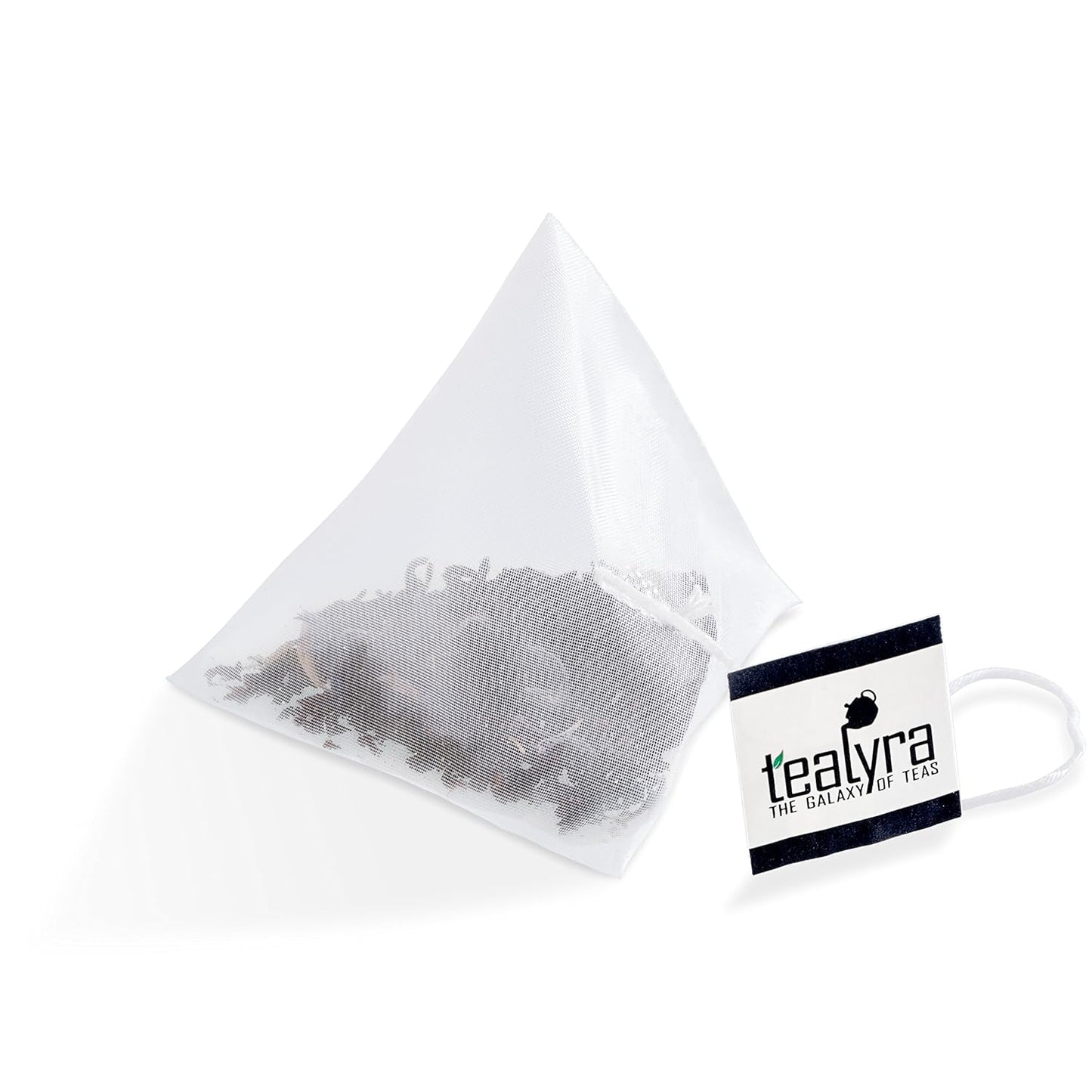 Tealyra - Cream Earl Grey Tea Pyramids Bags - Classic Black Leaf Tea - Citrusy with Vannilla Flavor - 25 Sachets (2-ounce)