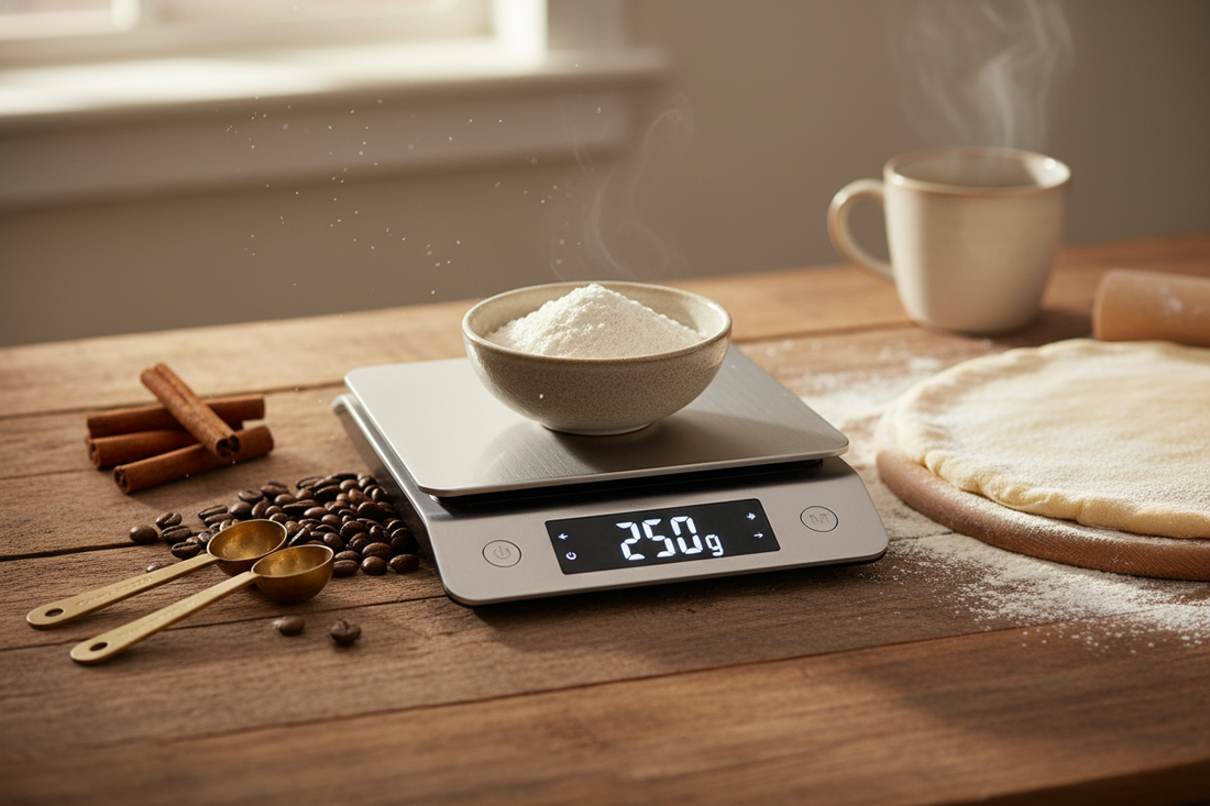 Digital Kitchen Scale (Late-Fall Edition): Faster prep, perfect ratios, café-level consistency at home