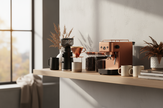 Home Coffee Bar Setup: Streamlined brewing, tidier counters, faster mornings