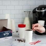 Crystalware Plastic Sip Stirrers, Cocktail and Coffee Stirrers, 5 Inch 1000/box, Red