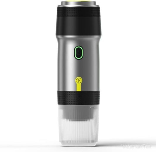 Portable Espresso Machines, Electric Espresso Maker with Self-Heating, USB-C & Car Charger, 20 Bar Mini Coffee Maker With NS Capsule & Ground Coffee for Camping, Hiking, Travel, Office, Silver