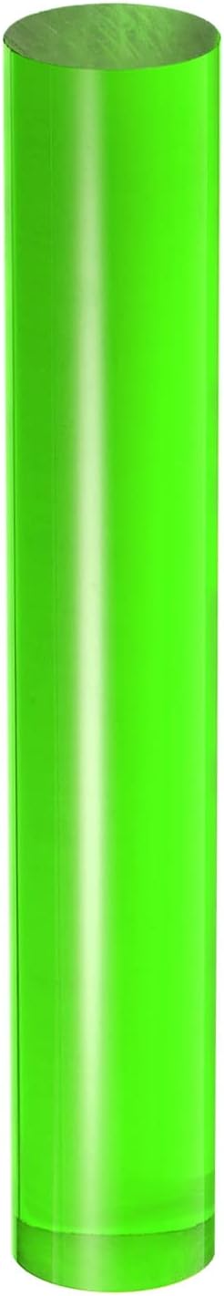 HARFINGTON Acrylic Clay Roller 6 Inch x 1 Inch Solid Non-Stick Plastic Round Tube Roller Polymer Clay Rod Fondant Rolling Pin for Shaping, Sculpting, Modeling DIY Crafts, Green