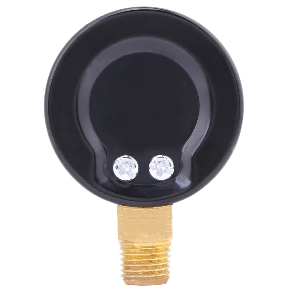 1/4" NPT 100Psi Steel Economical All Purpose Pressure Gauge with Brass Internals 2" Dial Display Bottom Mount