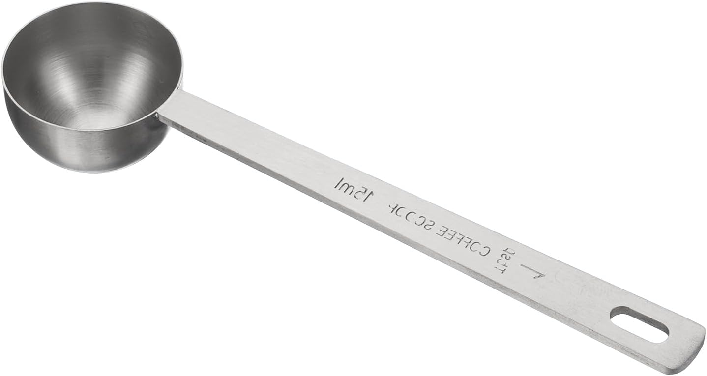 HARFINGTON Coffee Scoop Spoon 1tbsp (3tsp, 15ml) 304 Stainless Steel Long Handle Teaspoon/Tablespoon Measuring Spoons Scoops for Tea Sugar Kitchen, Silver