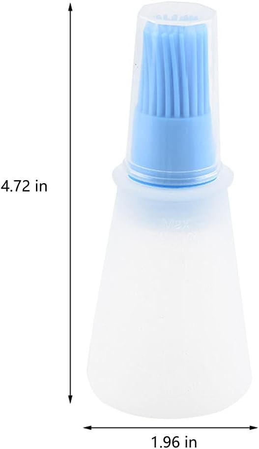 Silicone Oil bottle brush，BBQ/Pastry Basting Brushes,Silicone Cooking Grill Barbecue Baking Pastry Oil/Honey/Sauce Bottle Brush (4 PCS,Multicolor)