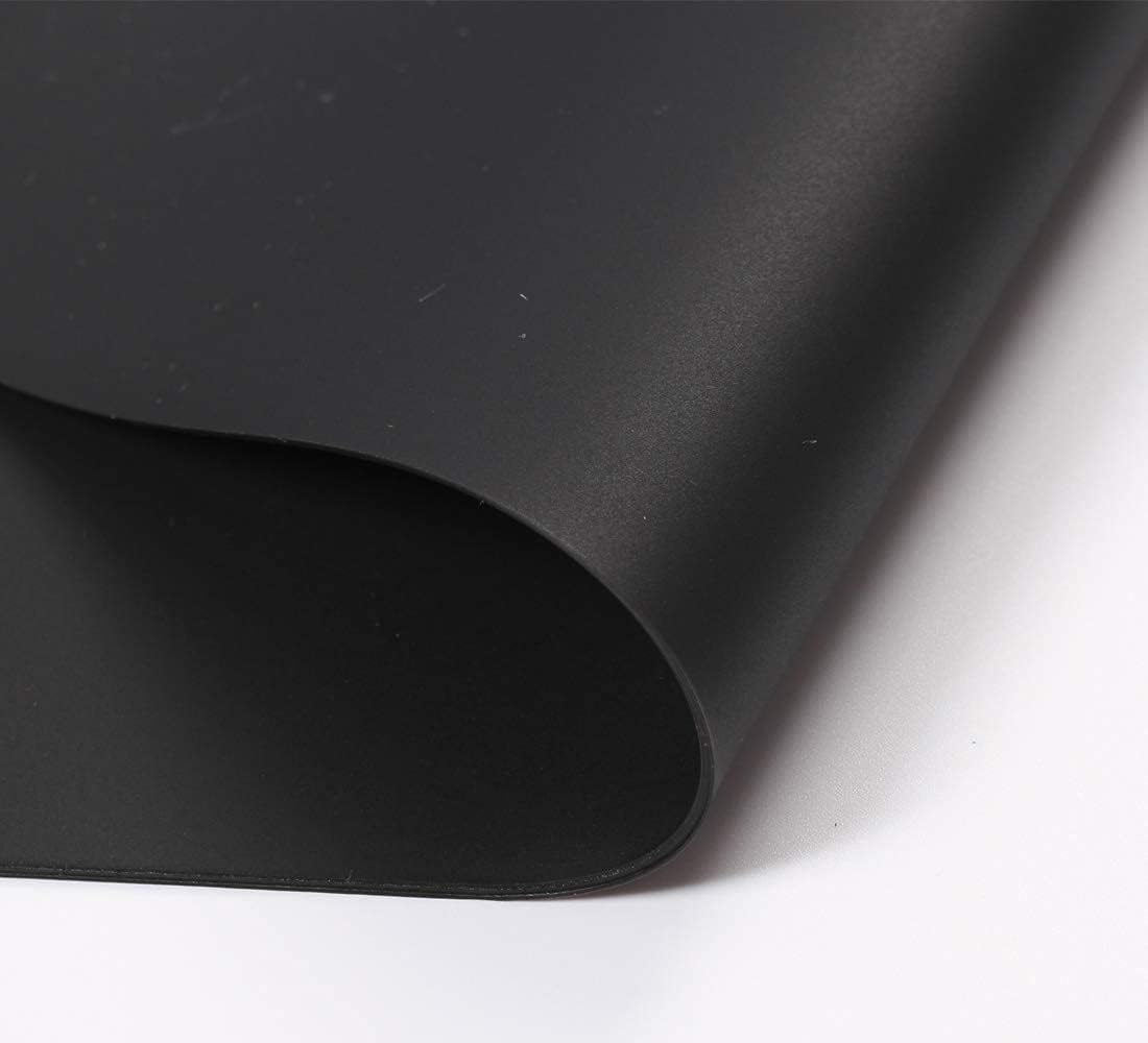 Extra Large Mulitpurpose Silicone Placemat,Countertop Protector, Kitchen Counter Mat, Table Mat, Heat Resistant, Washable, Non Slip (27.6x19.6 inch, Black-1pcs)