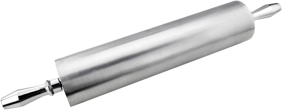 New Star Foodservice 37500 Extra Heavy Duty Restaurant Aluminum Rolling Pin, 13", Silver