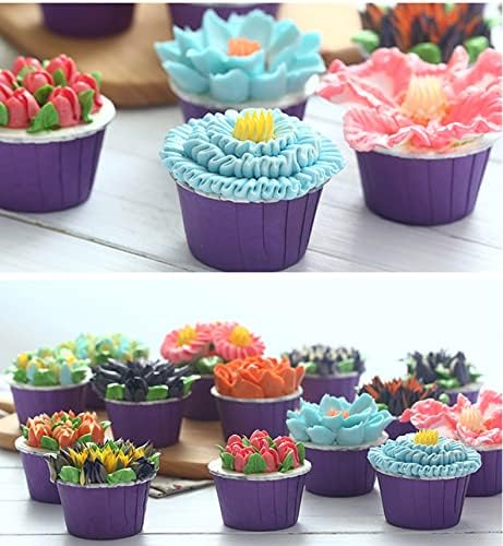 Leaf Piping Bags and Tips Set 7 Pieces Piping Tips Set Cake Decorating Tips Icing Piping Nozzles Set Cupcake Decorating Kit Cupcake Pastry Tool Stainless Steel