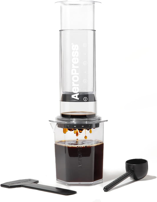 AeroPress Clear XL Coffee Press – 3 in 1 Brew Combines French Press, Pourover, Espresso, Full bodied smooth coffee without grit or bitterness, Portable Coffee Maker for Home, Office, Camping & Travel