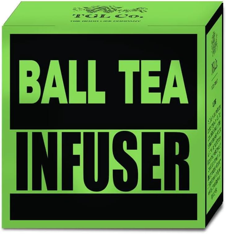 TGL Co. Stainless Steel Ball Tea Infuser | Durable Teapot Green Tea Filter | Perfect for Loose Leaf Tea Brewing