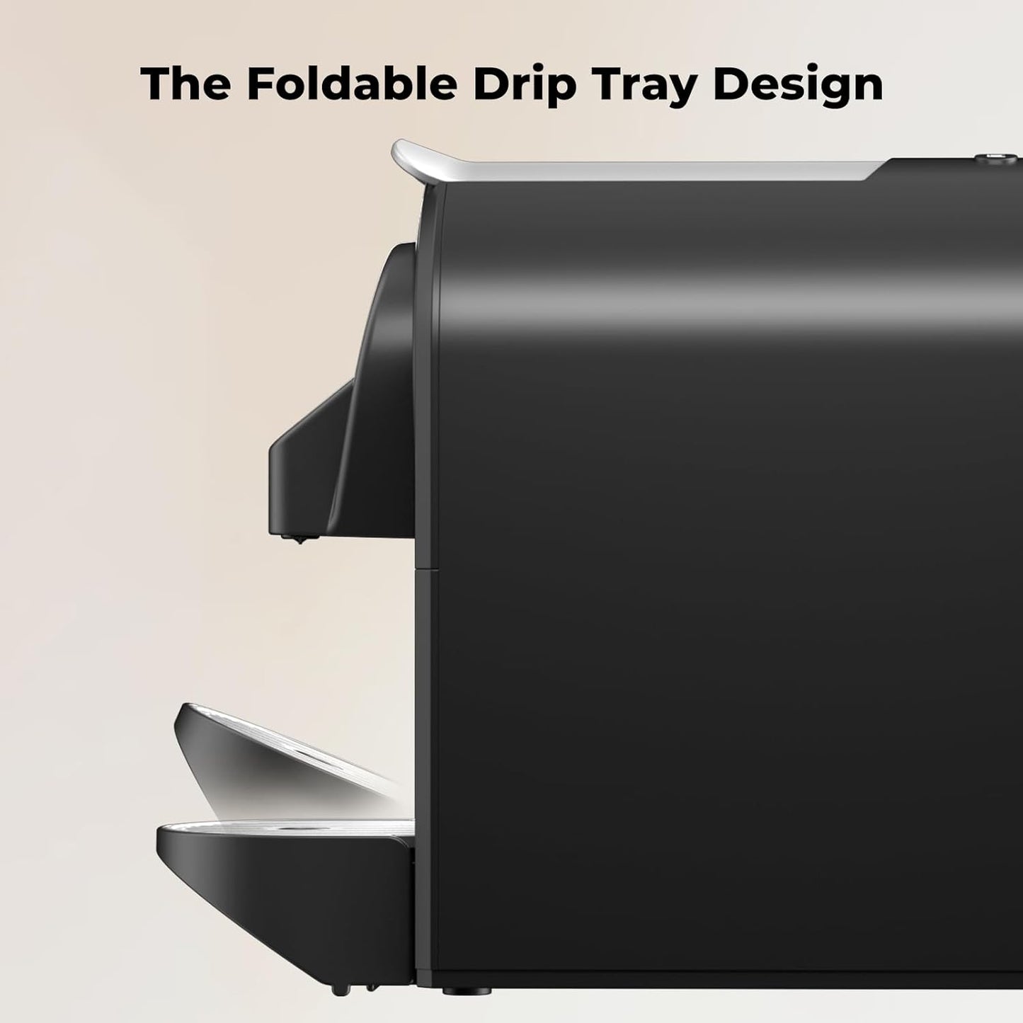 CHULUX Mini Espresso Machine, 20 Bar Single Cup Coffee Maker, Dual Brew Modes for Espresso and Lungo, 1400W Fast Brewing, Mystic Black (Upgrade Model)