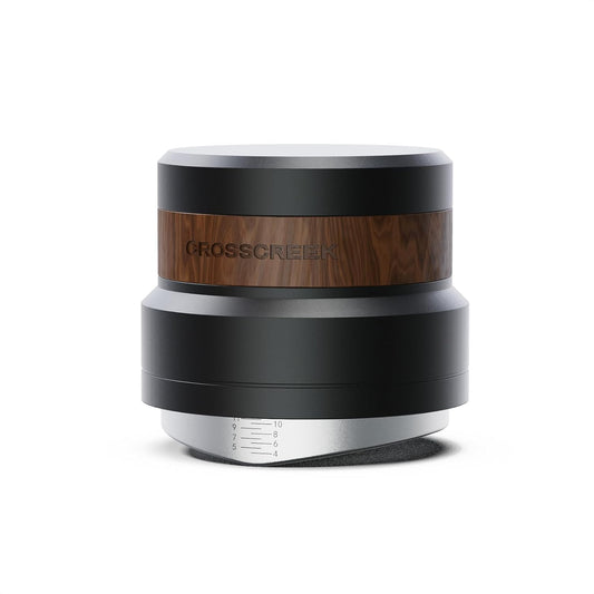 54mm Espresso Distributor | Gravity Adaptive Distribution Tools Fits 54mm Breville Espresso Portafilter | Self Leveling Distributor | Stainless Steel & Walnut | Espresso Machine Accessories