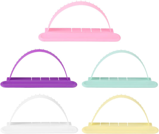 5pcs Cake Arch Guide Tools, Plastic Adjustable Fondant Cake Arc Ruler Practical Baking Pastry Measure Tools Suitable for Home Bakery Dessert Shop
