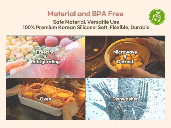 Microwave Silicone Steamer for Baby Food, Made In Korea, Oven & Dishwasher Safe to 482°F, Easy Clean, Microwave Pot with Handle & Lid, 100% Food Grade Steamer Bowl (Terracotta Rose, 27.1oz (800ml))