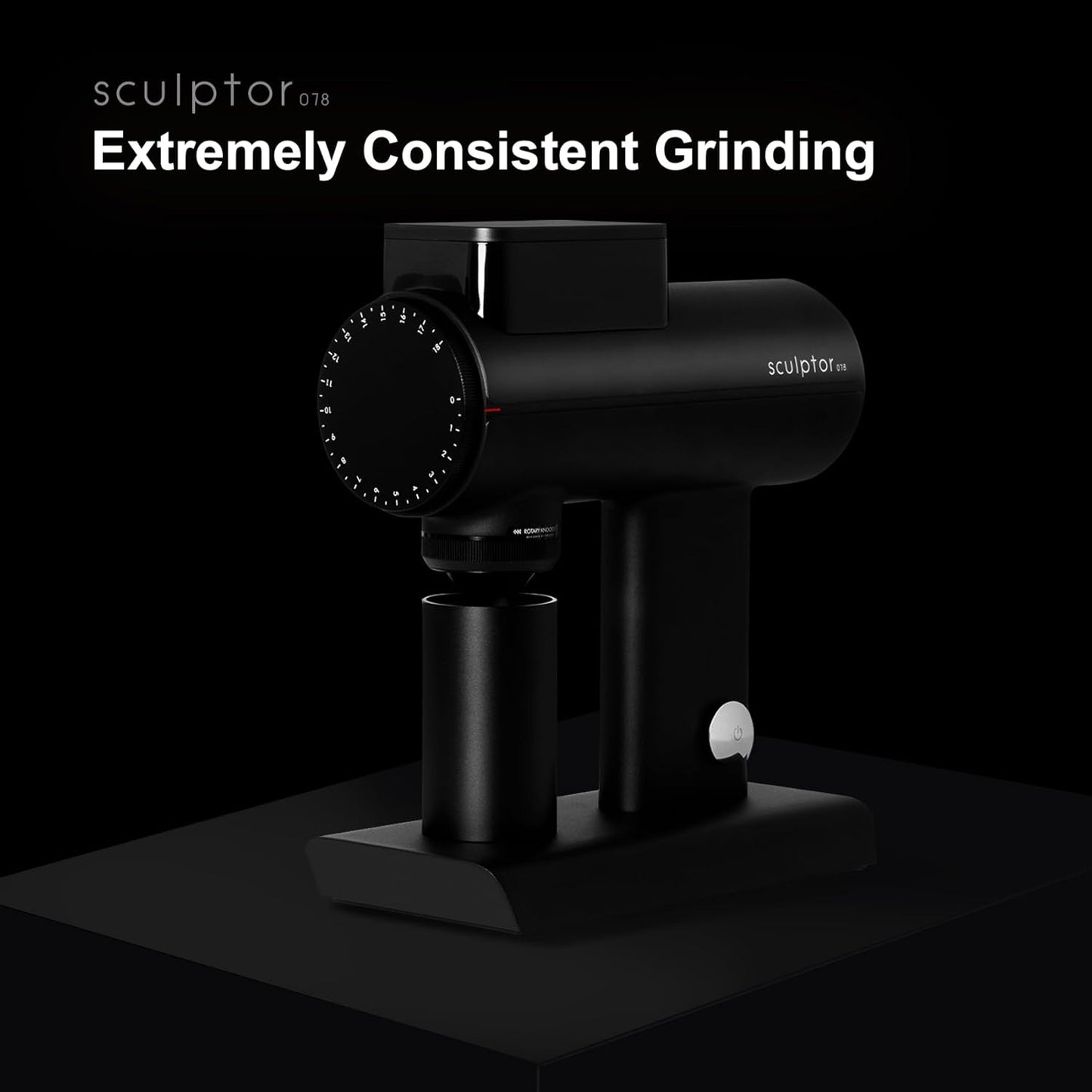 TIMEMORE Sculptor 078 Turbo Burr Coffee Bean Grinder, Electric Grinder with Stepless Coarseness Adjustment, Only Suitable for Pour over - Black