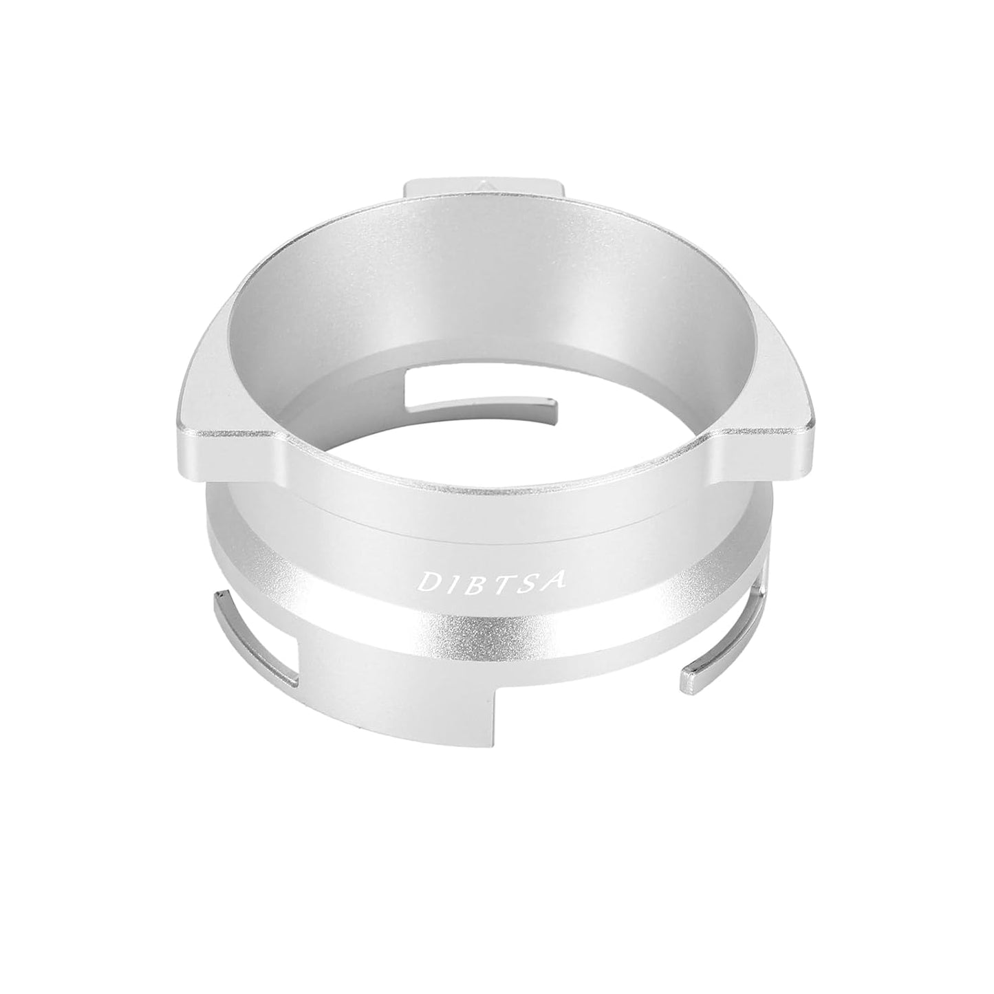 DIBTSA Espresso Dosing Funnel Compatible with Breville/Sage 54mm Portafilter, Aluminum Alloy, Silver