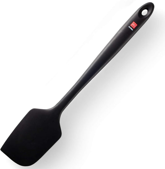 DI ORO Seamless Series Pro 14 Inch Extra Large Silicone Spatula - 600°F Heat-Resistant Rubber Spatula - Great for Baking, Cooking, and Scraping - BPA Free and LFGB Certified Food Safe Silicone (Black)