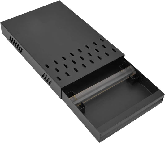 Espresso Coffee Knock Box Drawer Stainless Steel Detachable Coffee Knock Box with Rod Knock Box Tamping Station for Cafe Home(black)