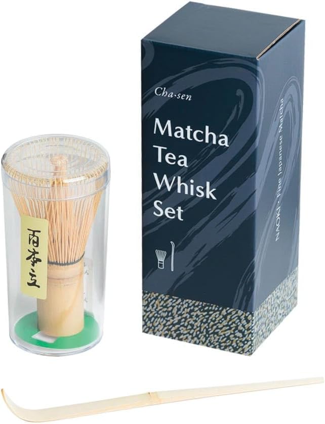 Naoki Matcha Japanese Bamboo Whisk (Chasen) Matcha Set for Traditional Matcha Tea Preparation