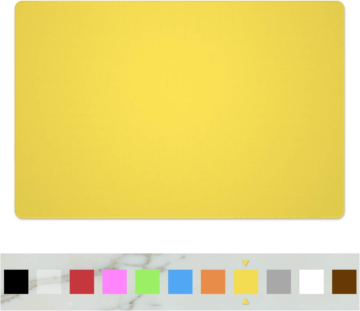 Silicone Placemats, Food-Grade Non-Slip Waterproof, Dining, Stain Resistant, Countertop Protector, Kitchen Counter Mat, Heat Resistant, Baking mat Dishwasher Safe (23.6"×15.7"-1pack, Yellow)