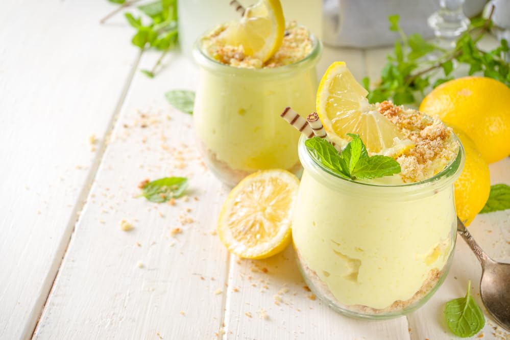 A Blend Above Lemon Meringue Pie Mix - No-Bake Desserts, All Natural, Vegan, Gluten Free, No MSG - Instant Dessert Mix, Fruit Dip, Bagel Topping, Frosting, Cheesecake Filling - Makes 16 Oz (Pack of 3)