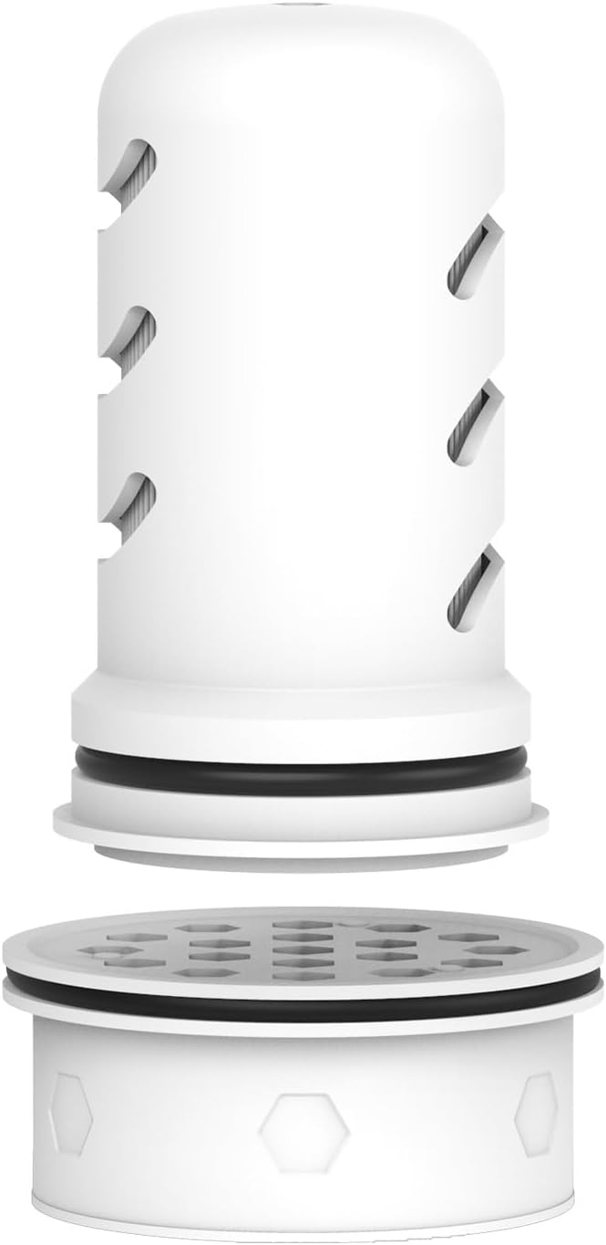 GLACIER FRESH Water Pitcher Filter Replacement for LS Home Dispenser and Pitcher Systems, Reduces Chlorine Taste and Odor, 1 Membrane Micro Filter and 1 Activated Carbon + Ion Exchange Filter