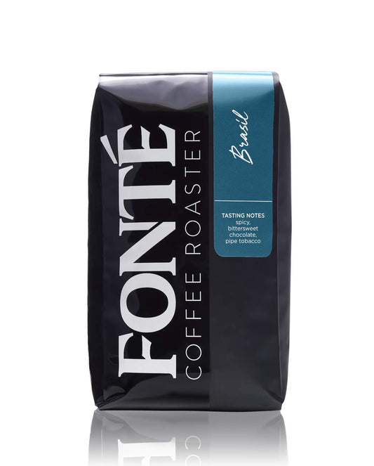 Fonte Coffee Roaster - Home Espresso - Medium-Dark Fresh Roast - Roasted in Seattle - Single Origin - Spicy, Peat, Chocolate - 12 oz - Brasil