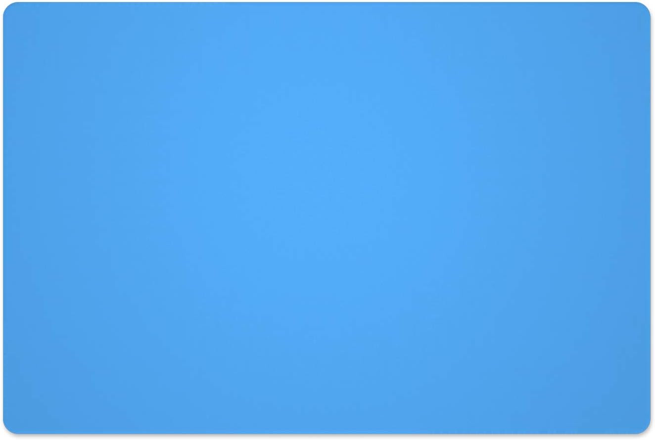 Silicone Placemats, Food-Grade Non-Slip Waterproof, Dining, Stain Resistant, Countertop Protector, Kitchen Counter Mat, Heat Resistant, Baking mat Dishwasher Safe (23.6"×15.7"-1pack, Blue)