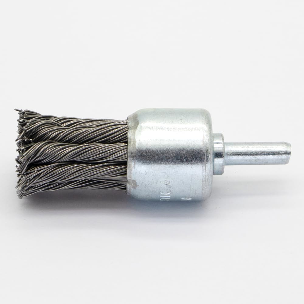 6-Piece Twisted Wire Brush Wheel Set - Metal Rust Removal, Polishing, Cleaning - 1/4″ (6mm) Shank - Removes Burrs, Dust, and Paint - Handles Rough Surfaces - Rotary Tool Accessories
