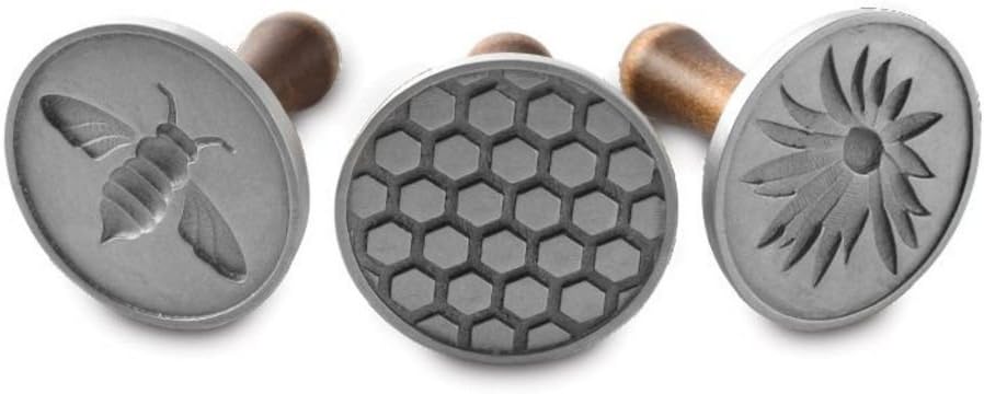 Nordic Ware 01250 Honeybee Cast Cookie Stamps